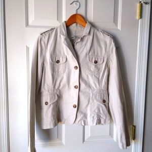 Ralph Lauren Polo Jeans Co. Utility Jacket 100% Cotton Size Large Tortoise Shell